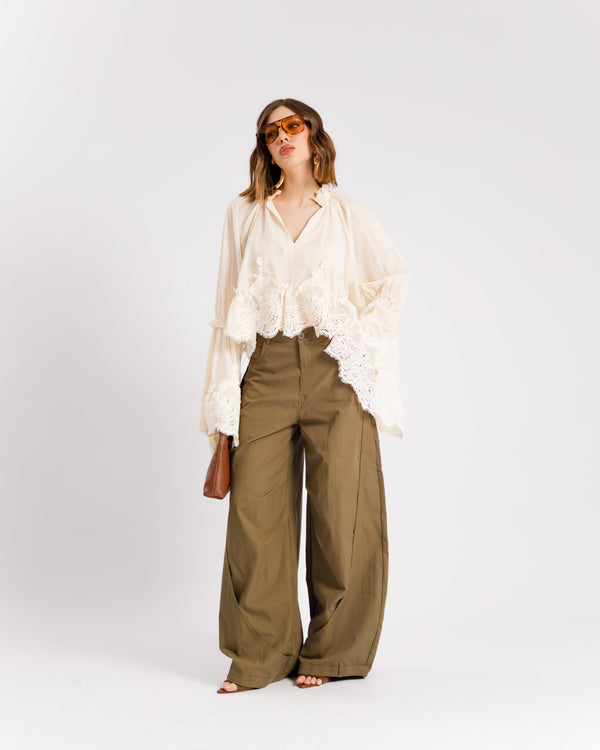 Camicia in cotone boho - H15033