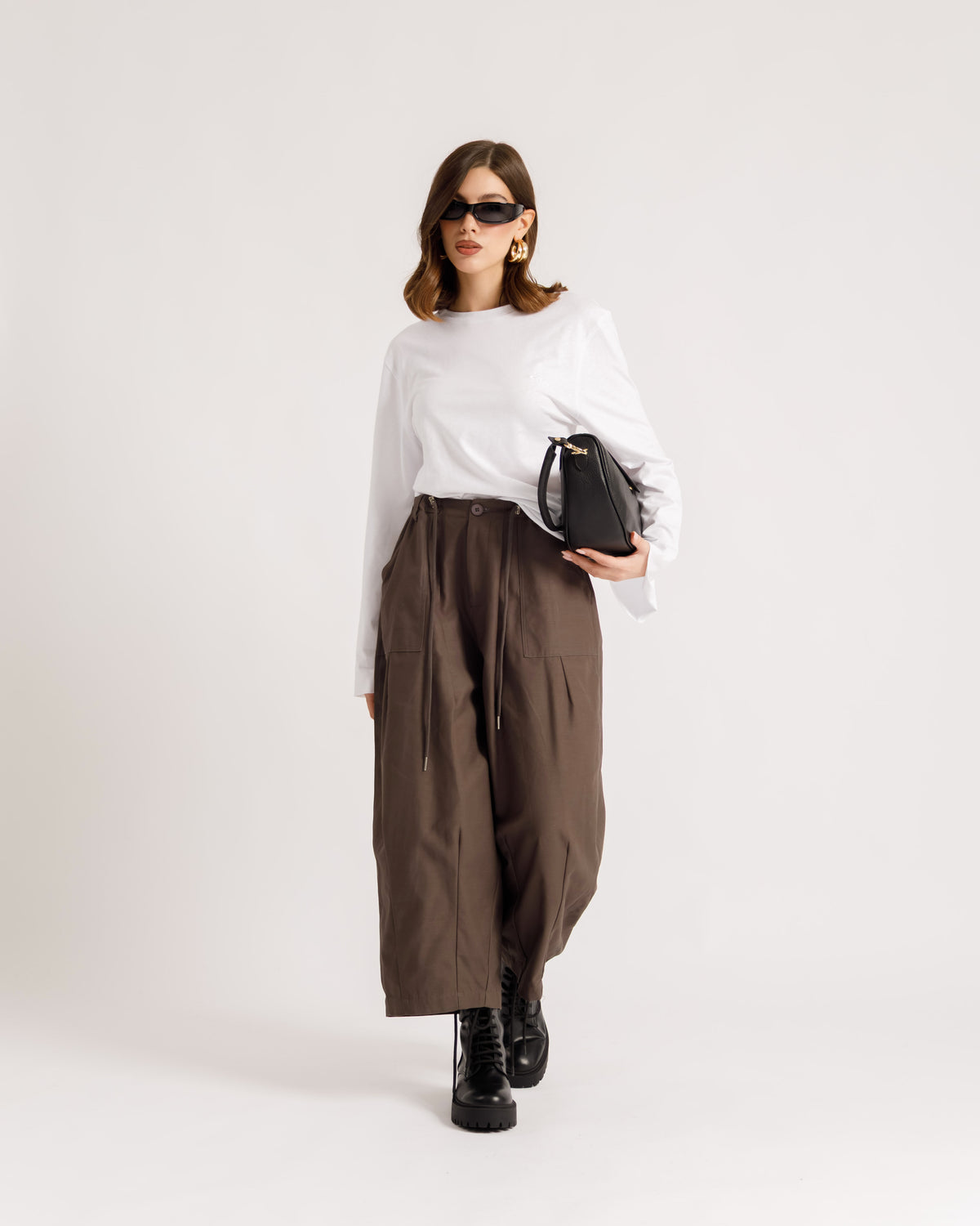 Pantaloni ampi coulisse - P16802
