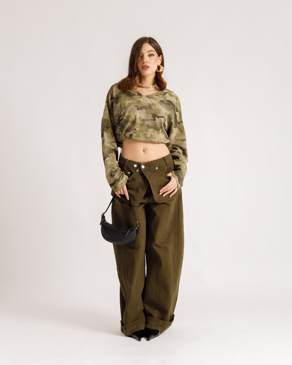 Pull militaire à capuche - H16970