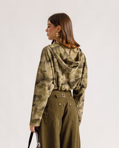 Maglia military cappuccio - H16970
