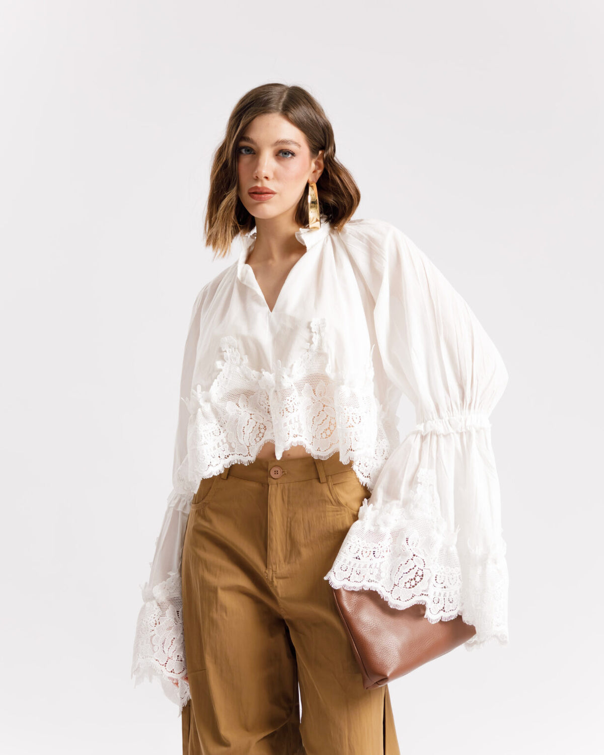 Camicia in cotone boho - H15033