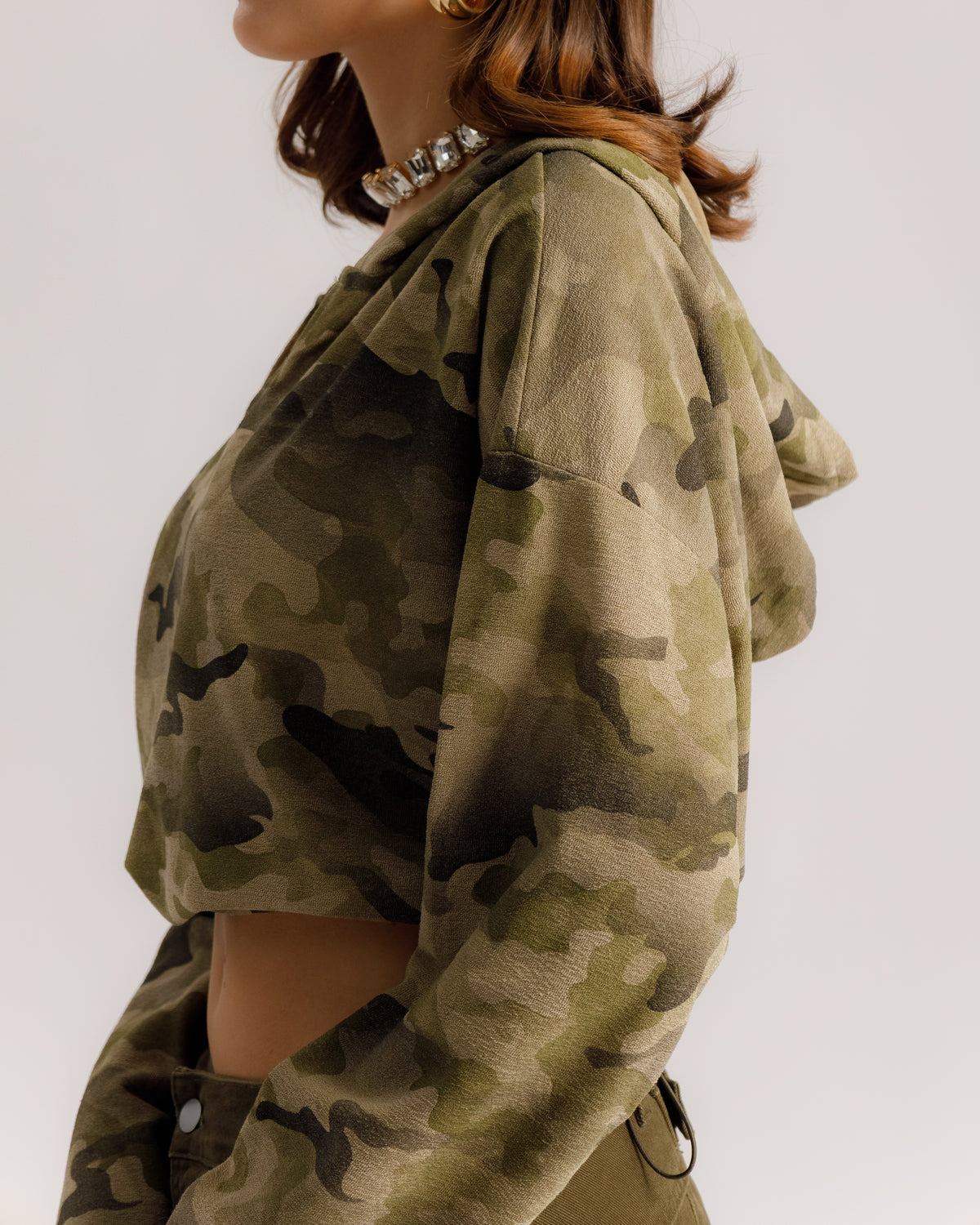 Maglia military cappuccio - H16970
