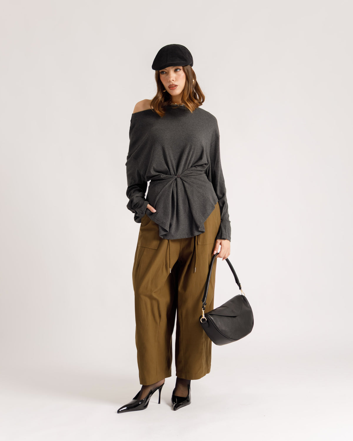 Pantaloni ampi coulisse - P16802