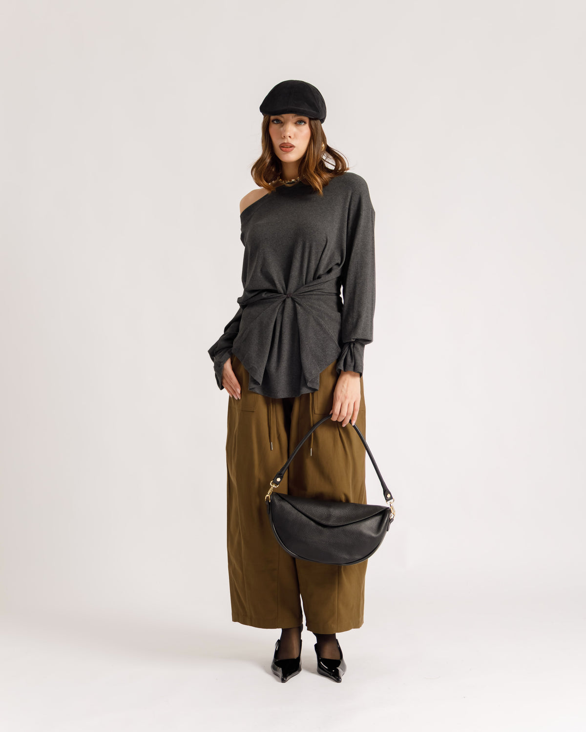 Pantaloni ampi coulisse - P16802