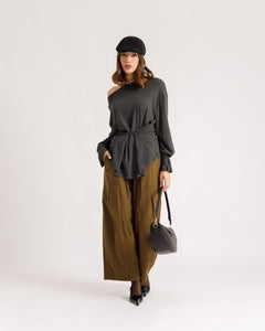 Pull en coton avec bouton - H15903