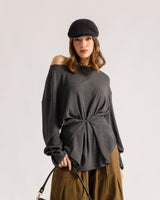 Pull en coton avec bouton - H15903
