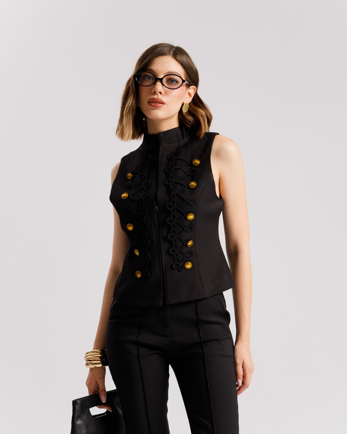 Gilet con alamari - G15678