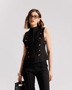 Gilet con alamari - G15678