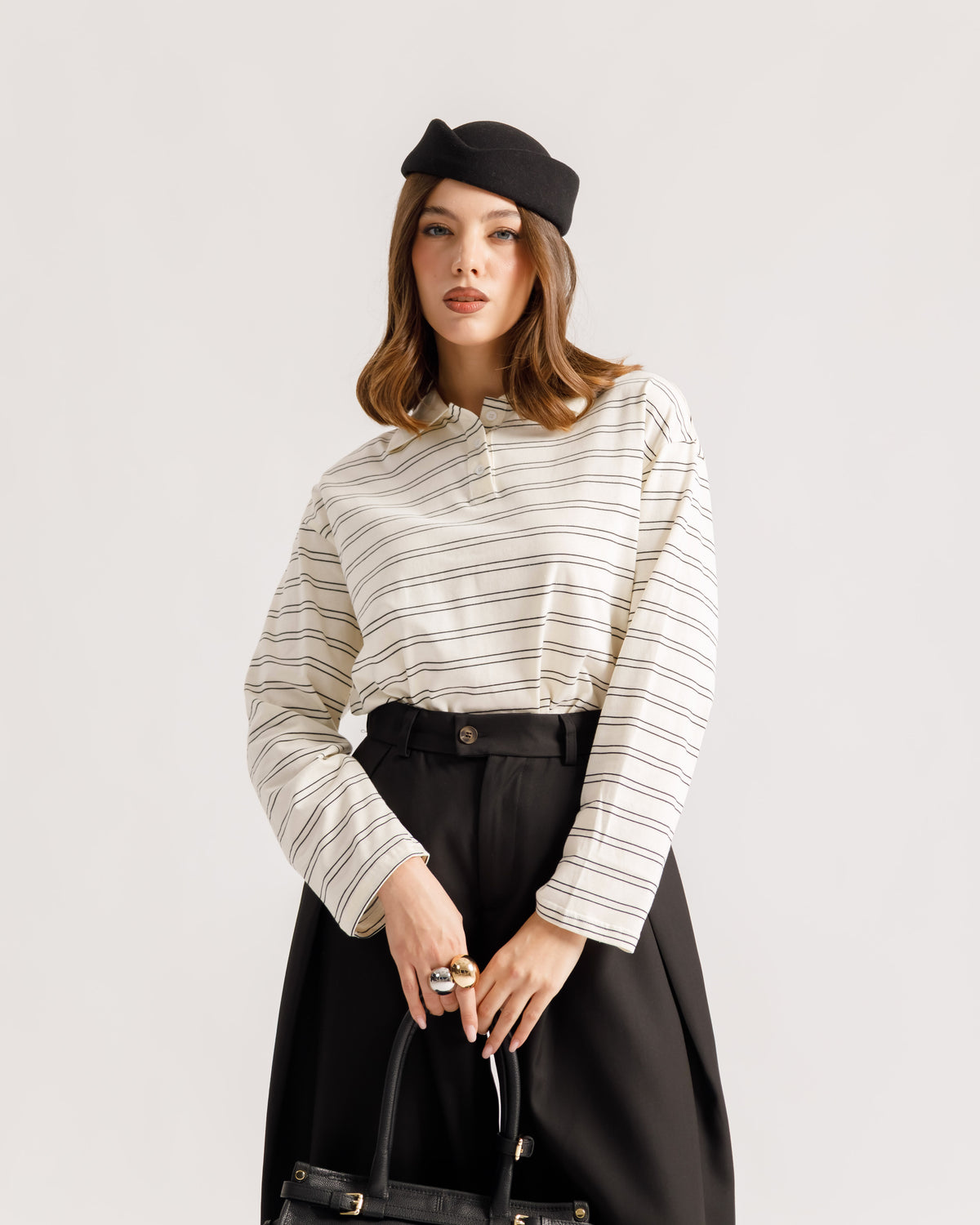 Maglia polo riga stretta - 5825