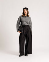 Pantalon large à pinces - CHY9078