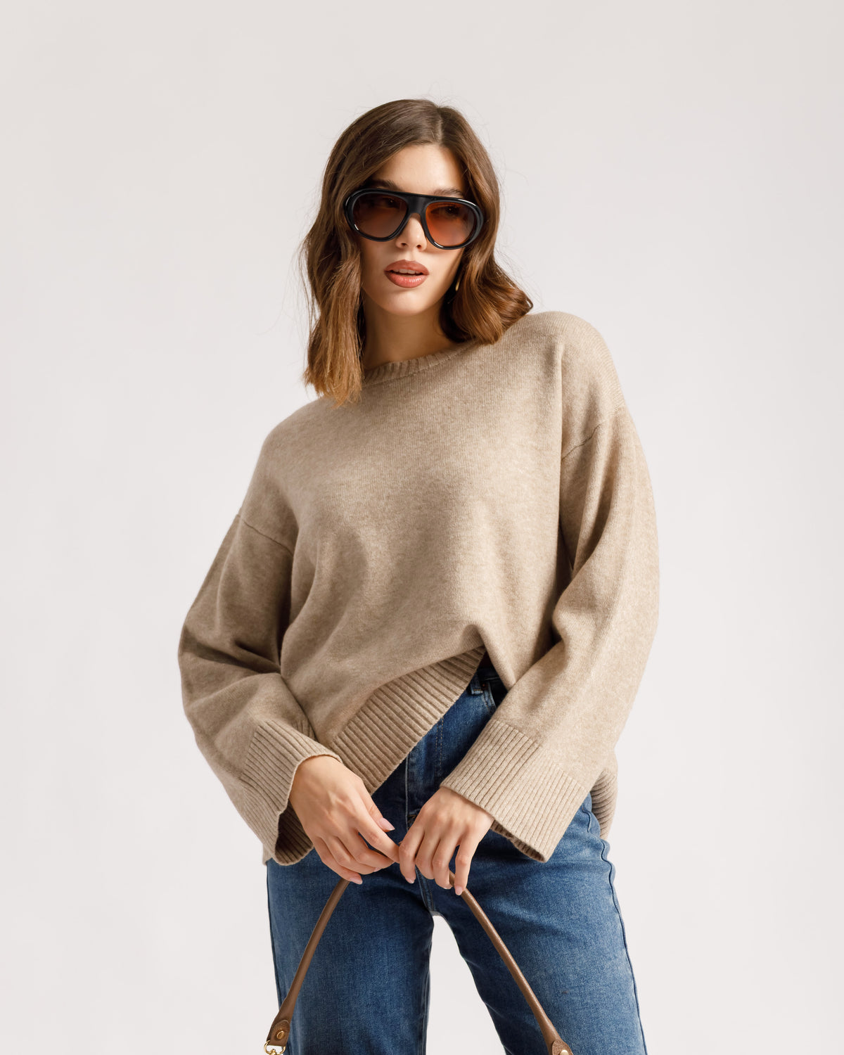 Maglione con manica a tubo - PL4950