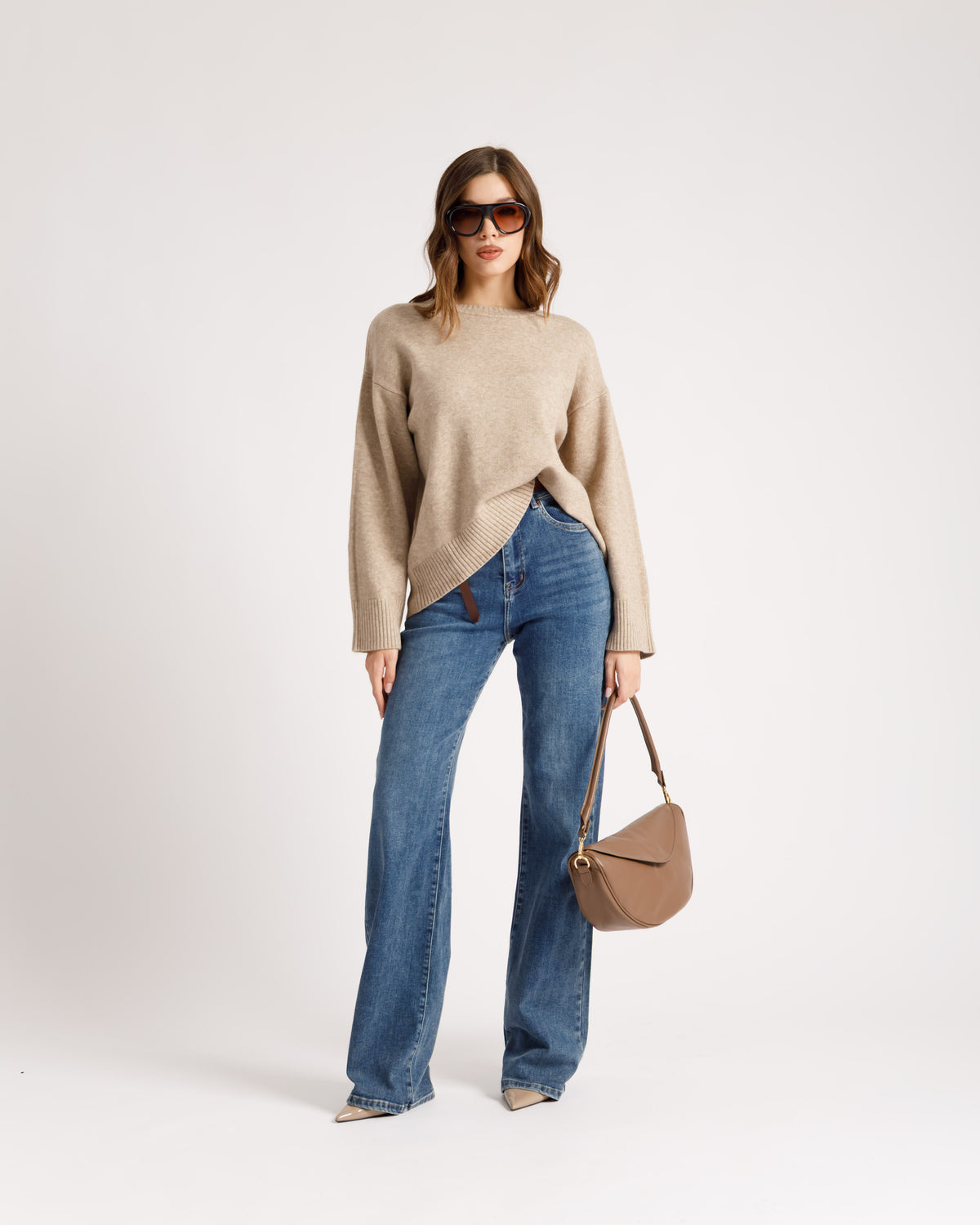 Maglione con manica a tubo - PL4950