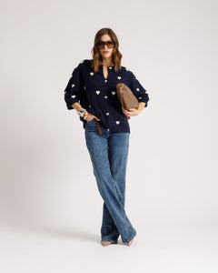 Cardigan con cuori - 2604