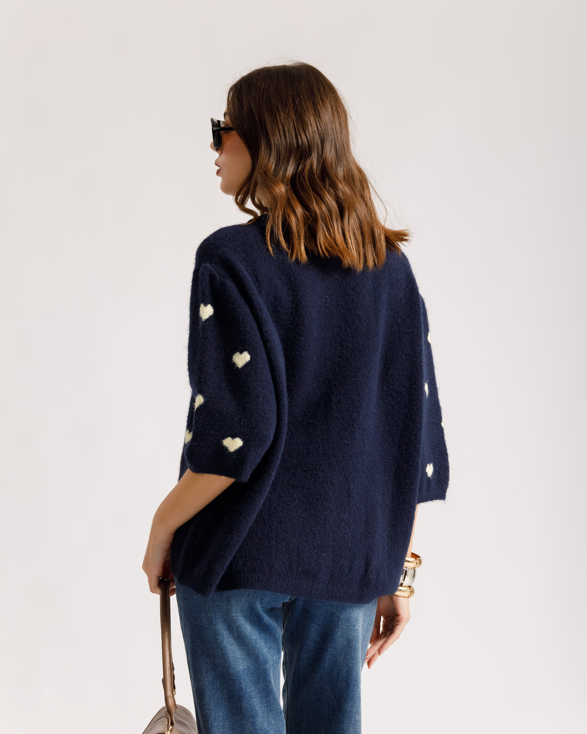 Cardigan con cuori - 2604