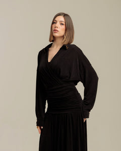 Abito lungo con struttura - R13199 incn