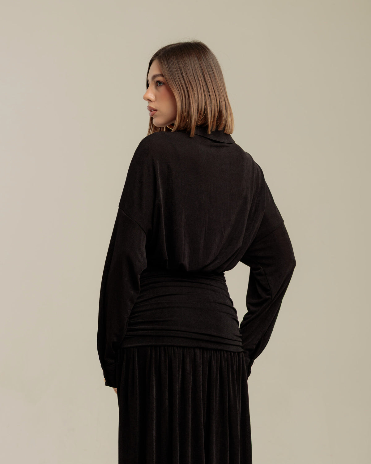 Abito lungo con struttura - R13199 incn