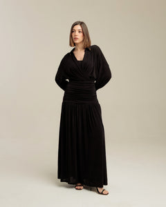 Abito lungo con struttura - R13199 incn