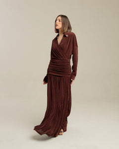 Abito lungo con struttura - R13199 incn