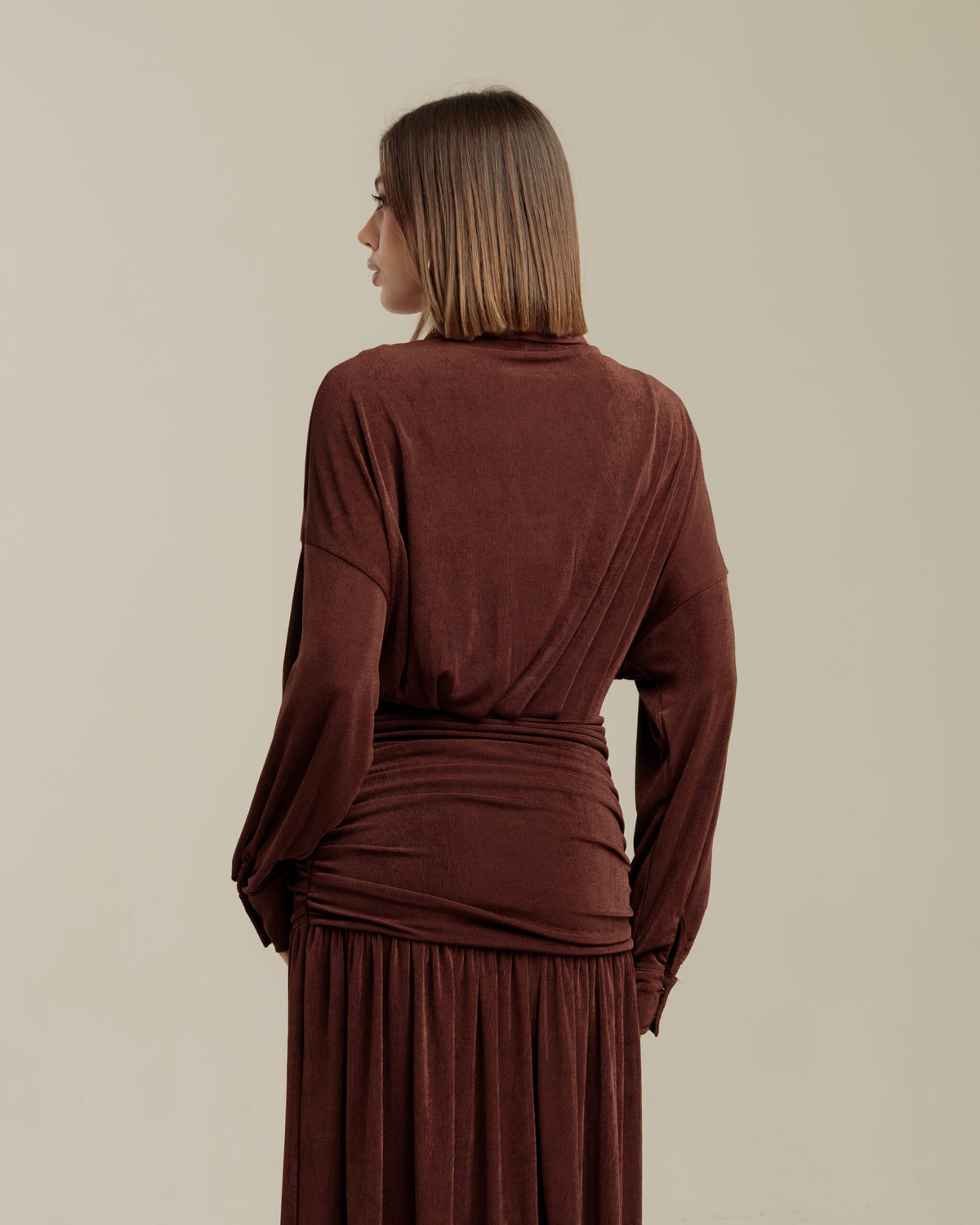 Abito lungo con struttura - R13199 incn