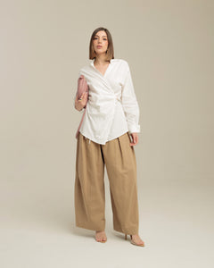 Camicia in cotone con cinta - YY472 SCLbt