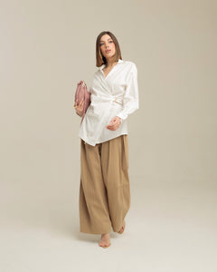Camicia in cotone con cinta - YY472 SCLbt