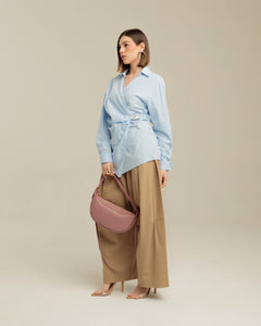 Camicia in cotone con cinta - YY472 SCLbt