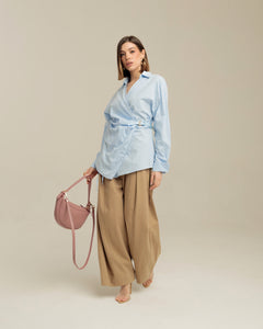 Camicia in cotone con cinta - YY472 SCLbt