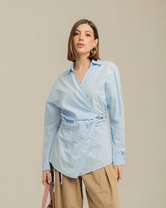 Camicia in cotone con cinta - YY472 SCLbt