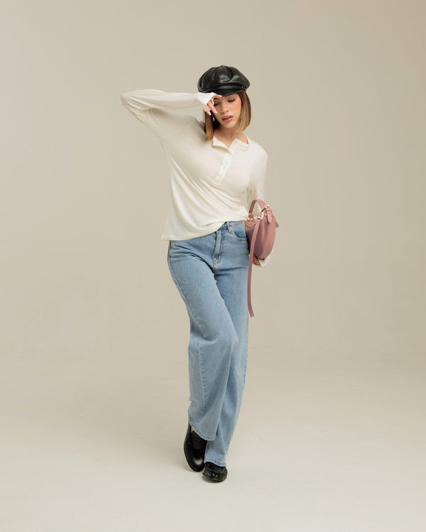 Maglia con bottoni - H13372