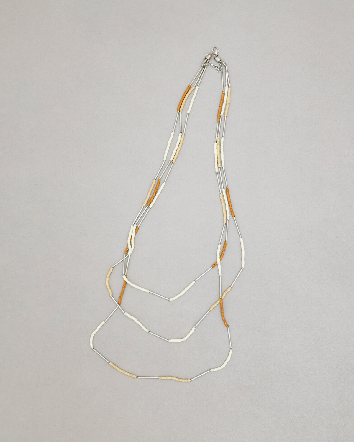 Collana multifilo con perline - 8081