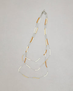 Collana multifilo con perline - 8081