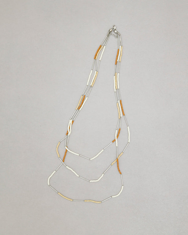 Collana multifilo con perline - 8081