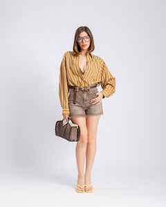 Shorts denim marrone - H7000-19