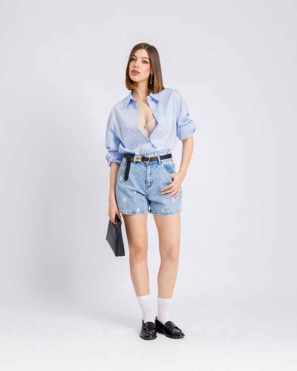 Shorts denim margherite - T945