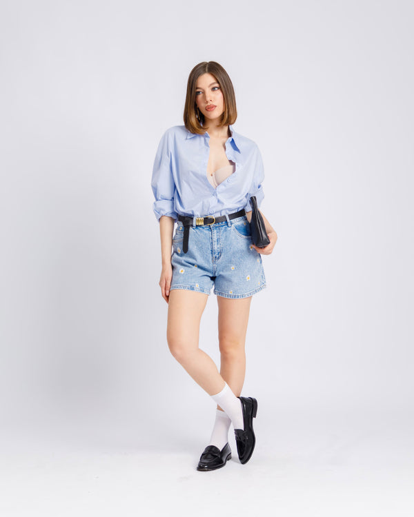 Shorts denim margherite - T945