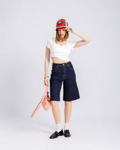 Bermuda denim blu scuro - 3040