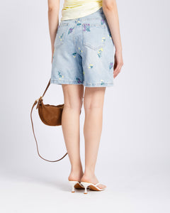 Bermuda denim con ricami - V5117