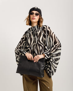 Camicia animalier con colletto - H1289007