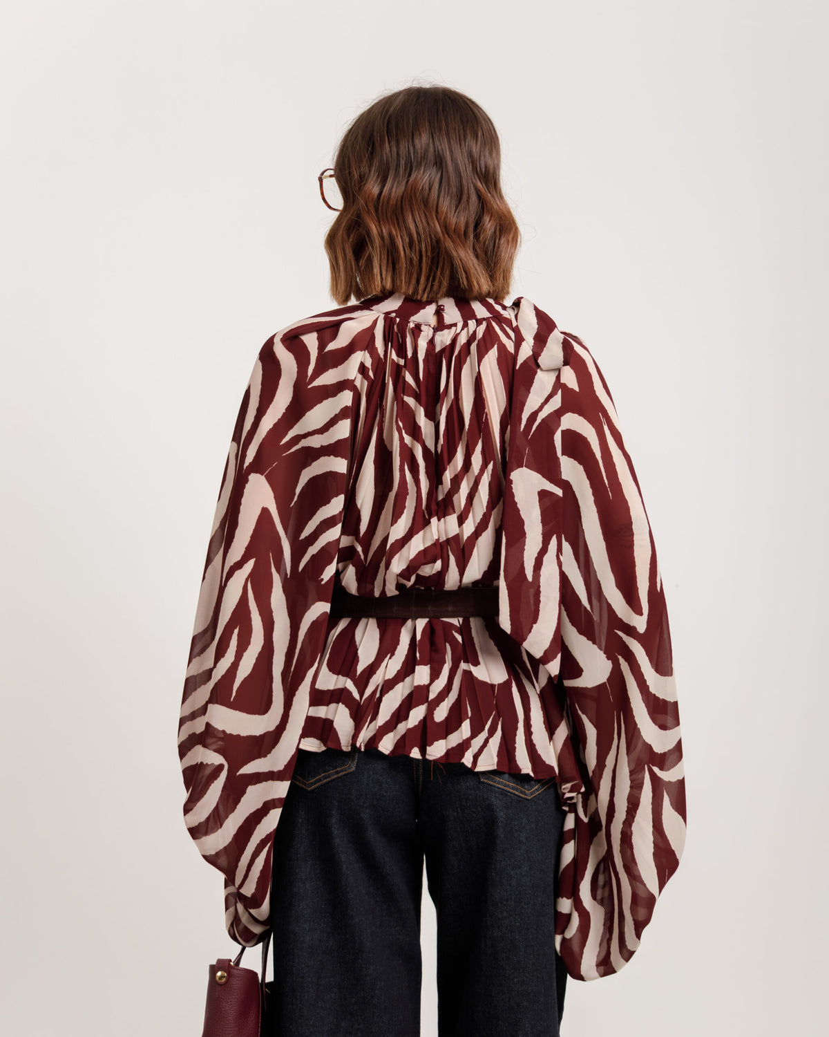 Camicia animalier con colletto - H1289007