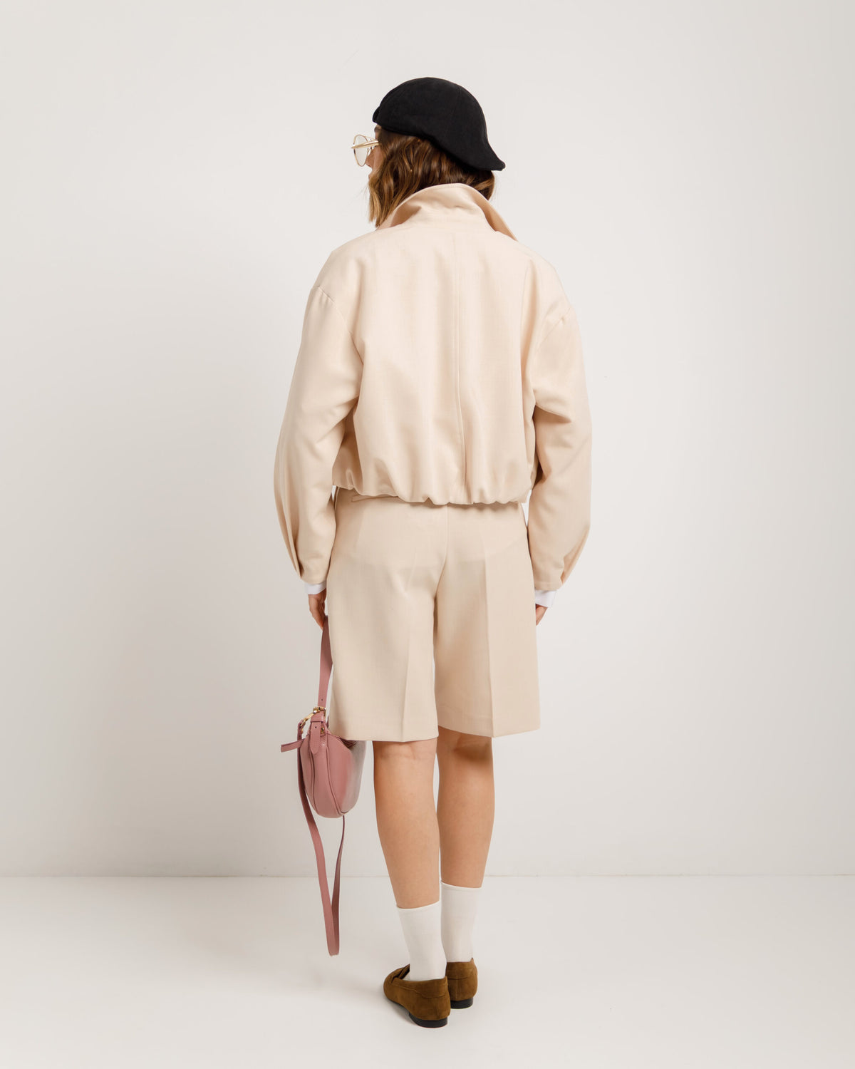 Bomber con colletto PANNA - 26010