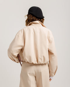 Bomber con colletto PANNA - 26010