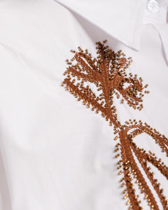 Camicia in cotone con ricamo - H13181