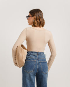 Cardigan aderente con bottoni - H13312
