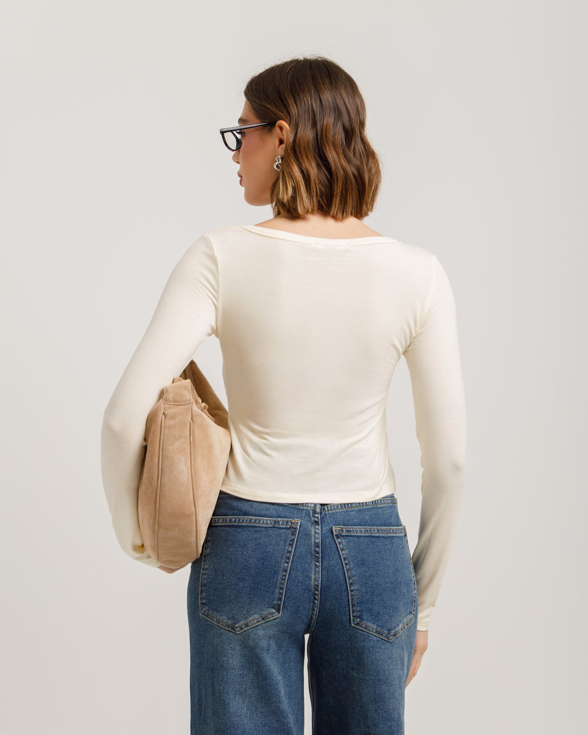 Cardigan aderente con bottoni - H13312