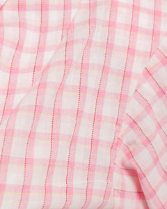Camicia sagomata a quadri ROSA - H13587