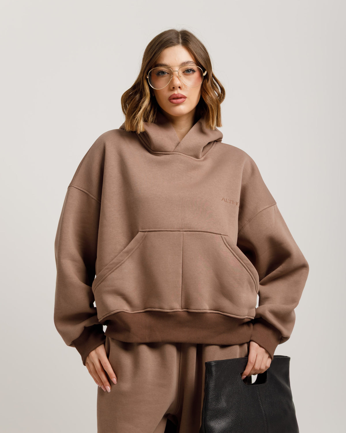 Felpa oversize con cappuccio ALTHÉA  - C197 slcb