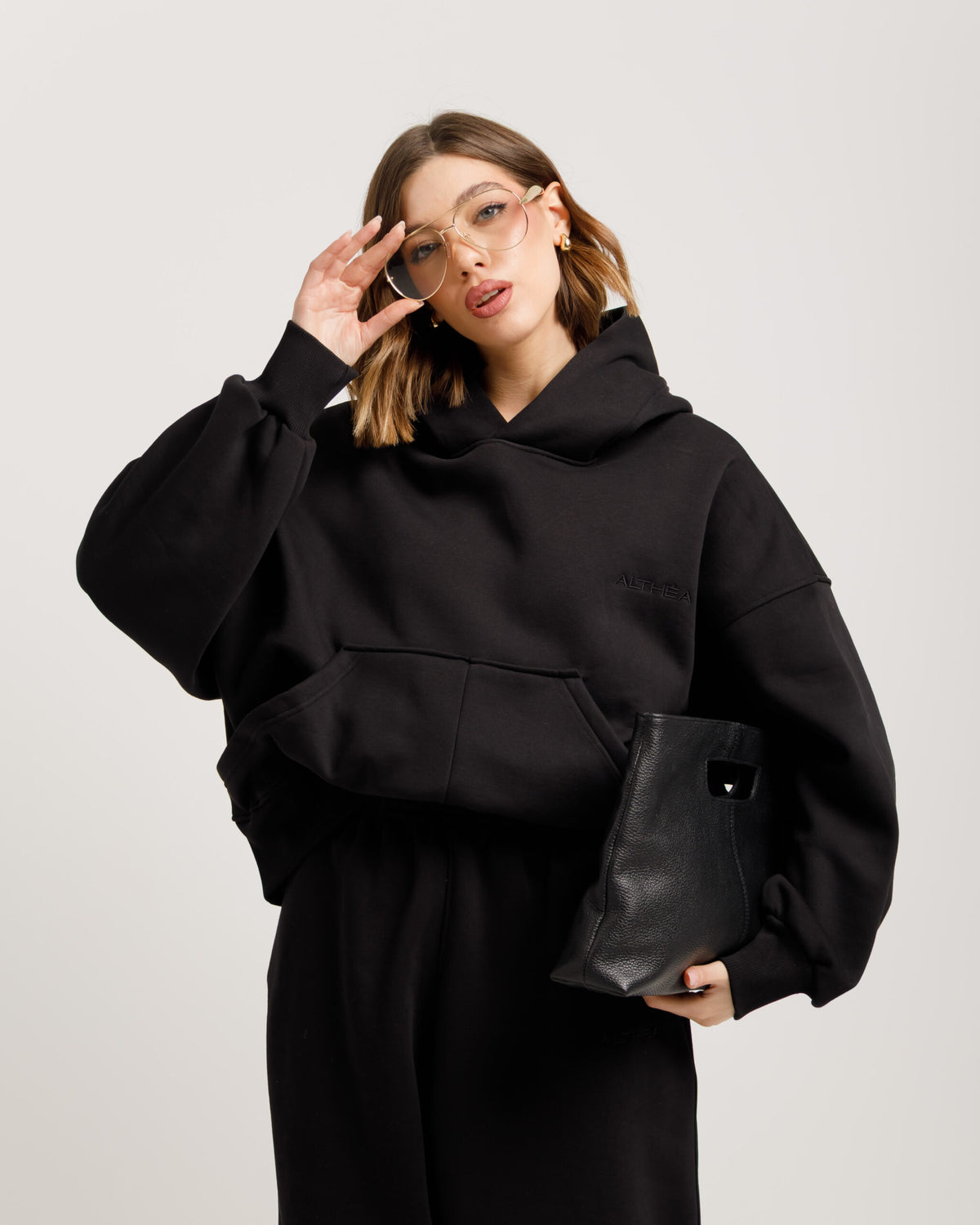 Felpa oversize con cappuccio ALTHÉA  - C197 slcb