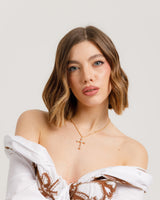 Collana con croce pendente - LD03