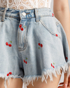 Shorts denim campana cherry - PJ15739