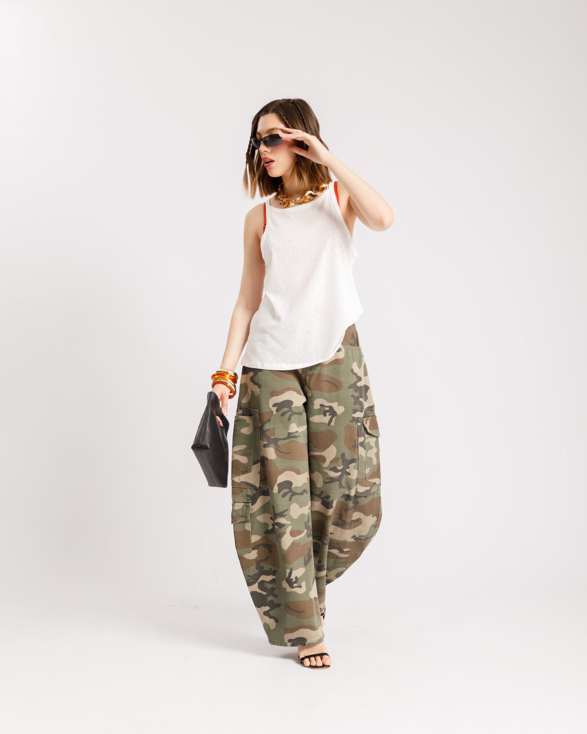 Jeans baggy camouflage - P12259